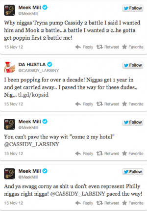... rap battle: Meek Mill or Cassidy? Comment below or tweet us at @