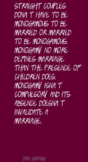 Monogamous Quotes