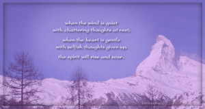 When the mind is quiet quotes, spiritual quotes