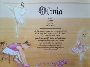 Dance Recital Gift Personalized First Name Meaning Ballet Great for ...
