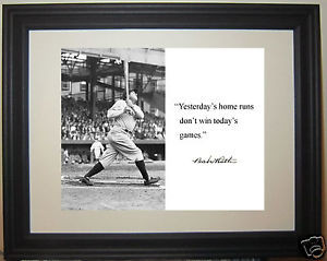 Babe-Ruth-yesterdays-home-runs-Autograph-Quote-Framed-Photo-Picture