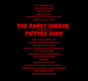 The Rocky Horror Picture Show Quote Print by TheRavenAndTheWolf