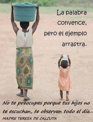 CARTEL - Madre Teresa de Calcuta - Ejemplo