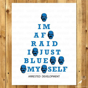 Arrested Development Eye Chart Print Print by WordBirdShop