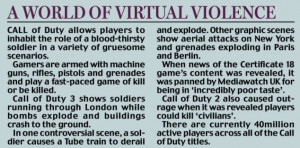 Article on Call of Duty