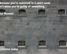 funny quote about guilt by Charles Manson