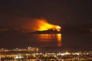Angel Island Fire Bay Area...