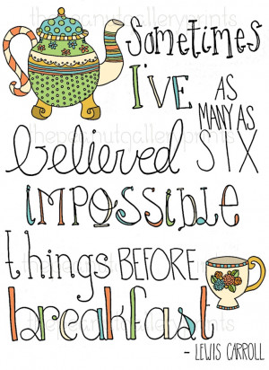 Etsy Transaction - Lewis Carroll Quote