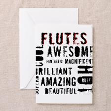 Cute Flute Greeting Card