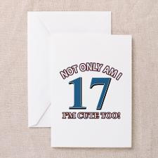 Cute 17 year old designs Greeting Cards (Pk of 10) for