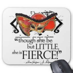Shakespeare Midsummer Night's Dream Fierce Quote Mouse Pad
