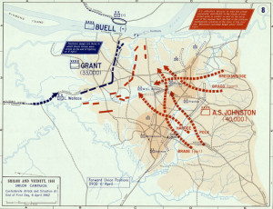 Battle Of Shiloh First Day April 6 1862 Map Zoomable Image picture