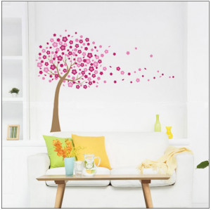 ... sticker PVC wallpaper large tree nature landscape tv decoration wall