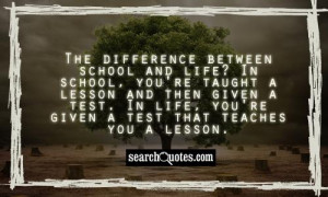 Funny Quotes About Life School