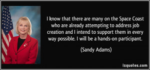 ... creation and I intend to support them in every way possible. I will be