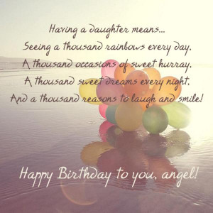 Posts related to Happy birthday quotes to daughter