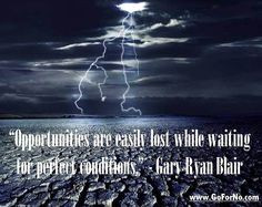 Great quote on missing opportunities...
