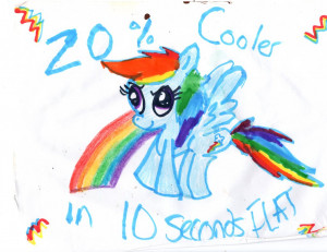 Rainbow Dash Pony Quote Poster by PrincessofDestiny114