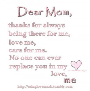 Love You Mom Quotes From Daughter