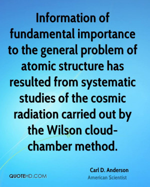 ... the cosmic radiation carried out by the Wilson cloud-chamber method