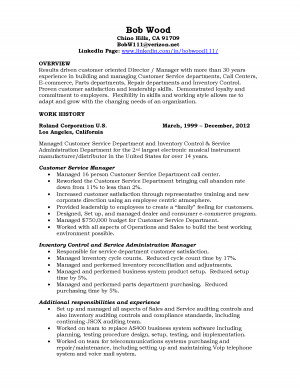 Search Results for: Customer Service Manager Resume