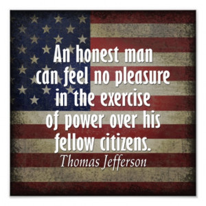 Thomas Jefferson Quote on Slavery and Power Photographic Print