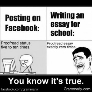 proofreading site Grammarly posted a simple truth about proofreading ...