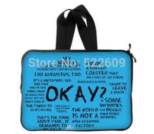 ... Funny Okay The Fault in Our Stars Quotes Laptop Sleeve 13 inch Pop