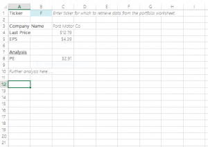 Stock Quotes in Excel with Office 2013