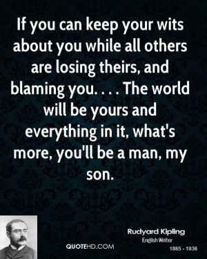 If you can keep your wits about you while all others are losing theirs ...