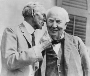 Henry Ford and Thomas Edison.
