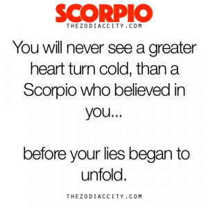Zodiac Scorpio Facts - You will never see a greater heart turn cold ...
