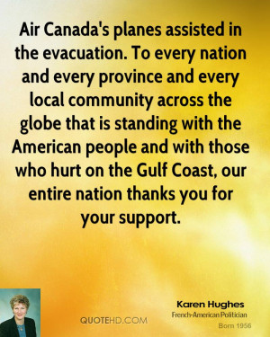 Air Canada's planes assisted in the evacuation. To every nation and ...
