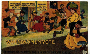 men and many women feared that allowing women to vote not only gave ...