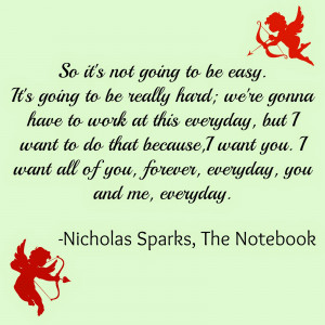 Not a big fan of The Notebook but I love this quote. Just reminds ...