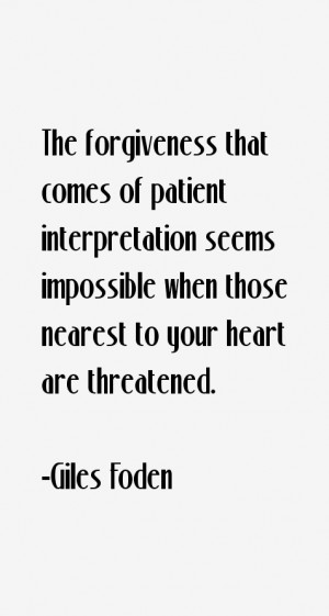 Giles Foden Quotes & Sayings