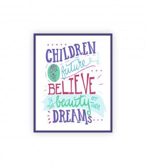 Preschool Teacher Quotes Teacher gift, hand lettered