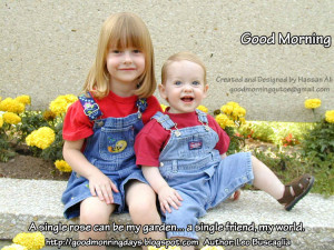 Good Morning Inspiring Friendship Quotes for the day