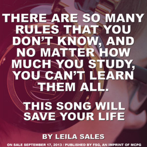 Quote Roundup: This Song Will Save Your Life by Leila Sales