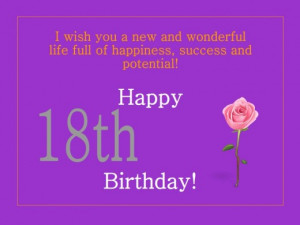 Cool 18th Happy Birthday Wishes and Messages | A Great Collection