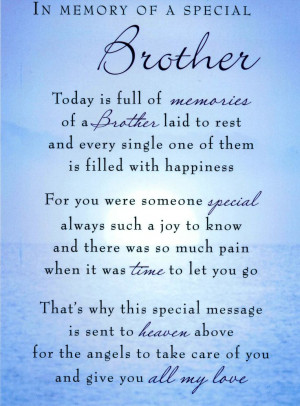 wish for brother in heaven | Rosss 6th year in heaven Memories Quotes ...