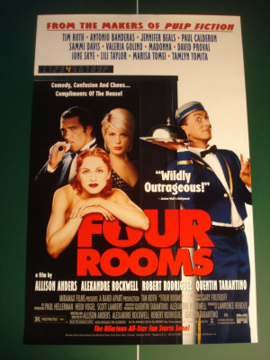 Four Rooms Movie Poster for Video Release Quentin Tarantino Robert ...