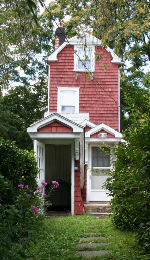 The Skinny House Tiny Red Cottage and 3 Quotes on Simplifying
