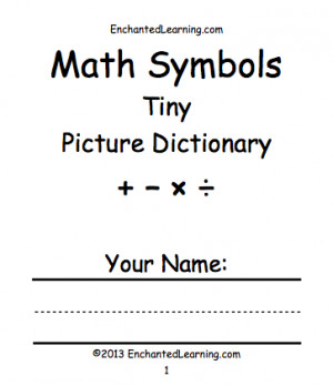 dictionary math symbols
