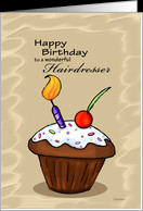 Celebration Cupcake - Birthday card for Hairdresser card - Product ...