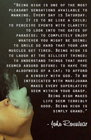 Being high is simply grand - maybe