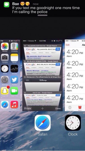 Texted the Bae goodnight