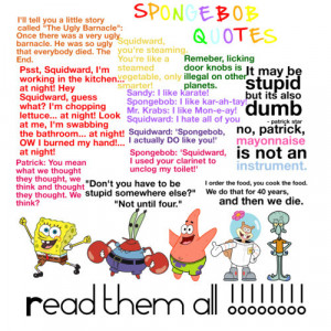 best spongebob quotes