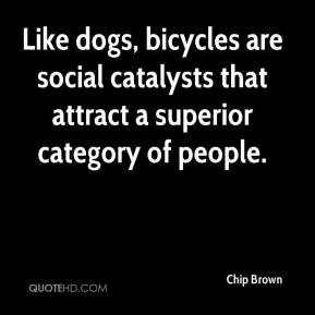 Chip Brown - Like dogs, bicycles are social catalysts that attract a ...