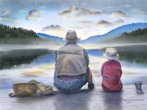 Father And Son Fishing Dixiedean Deviantart